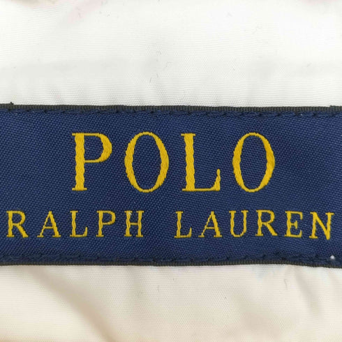 ポロラルフローレン POLO RALPH LAUREN 現行タグ ロゴ刺繍 スエード切替 中綿 キルティングベスト レディース SP