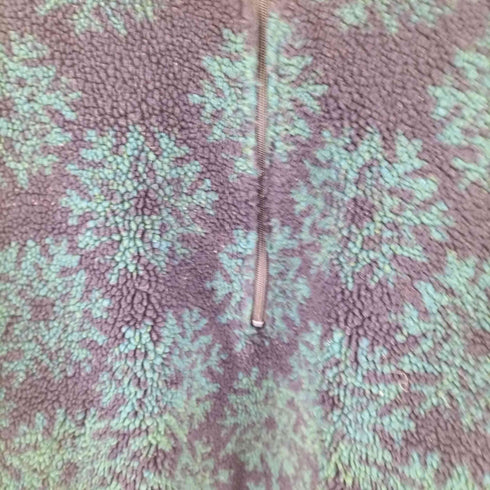 ウールリッチ WOOLRICH 90S USA製 ノルディック柄 ハーフジップ プルオーバー ボアジャケット メンズ import:XL