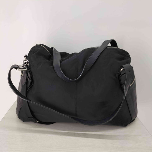 アニエスベーボヤージュ agnes b. VOYAGE レザーハンドル ナイロンボストンバッグ レディース