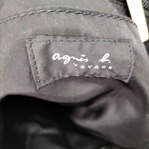 アニエスベーボヤージュ agnes b. VOYAGE レザーハンドル ナイロンボストンバッグ レディース