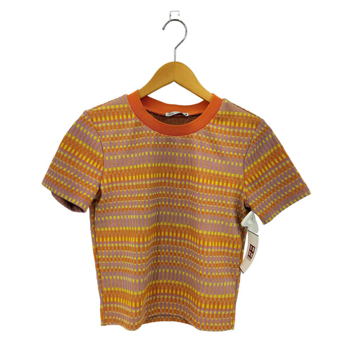 ザラ ZARA JACQUARD T-SHIRT ジャカードTシャツ レディース import:M
