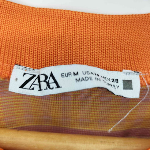 ザラ ZARA JACQUARD T-SHIRT ジャカードTシャツ レディース import:M