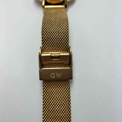 ダニエルウェリントン Daniel Wellington ゴールドメッシ ュブラック フェイス 腕時計 レディース