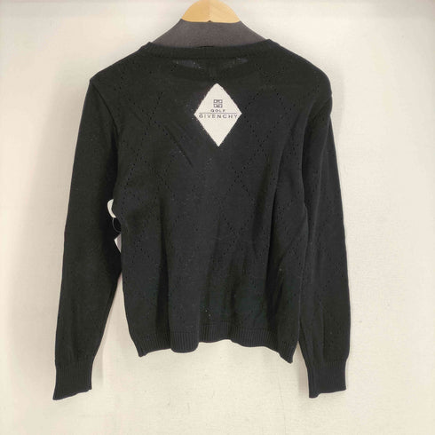 ジバンシィ GIVENCHY 80-90s GOLF アーガイルチェックコットンニット レディース JPN:M