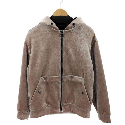 ベルシュカ BERSHKA ベロアクロップドジップパーカー レディース import:S