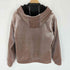 ベルシュカ BERSHKA ベロアクロップドジップパーカー レディース import:S