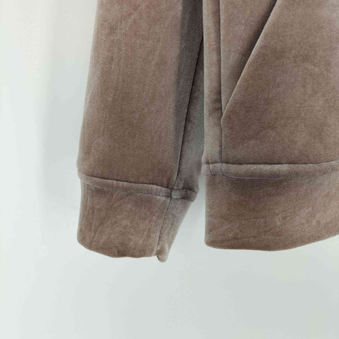 ベルシュカ BERSHKA ベロアクロップドジップパーカー レディース import:S