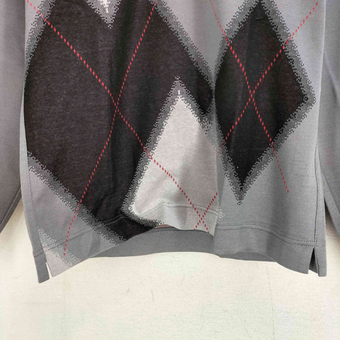 ジバンシィ GIVENCHY 80-90S GOLF アーガイルチェック L/S ポロシャツ レディース JPN:M