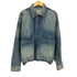 ザラ ZARA ボックスシルエット カバーオール デニムジャケット メンズ import:S