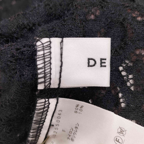デイシー Deicy 半袖 総レース フリル袖 レディース FREE