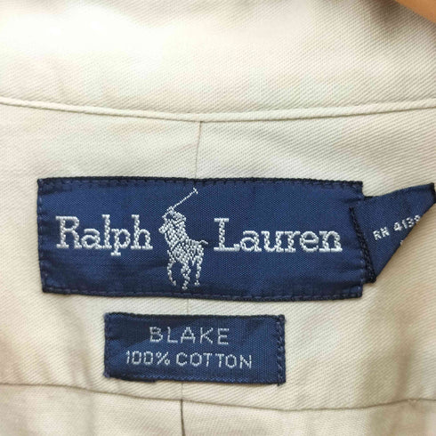ラルフローレン RALPH LAUREN 90S ポニー 刺繍 BLAKE ボタンダウン L/S シャツ メンズ import:XXL