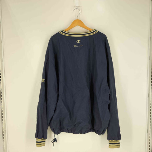チャンピオン Champion 90S スクリプトロゴ Vネック ナイロンプルオーバー ピステ メンズ JPN:XXL