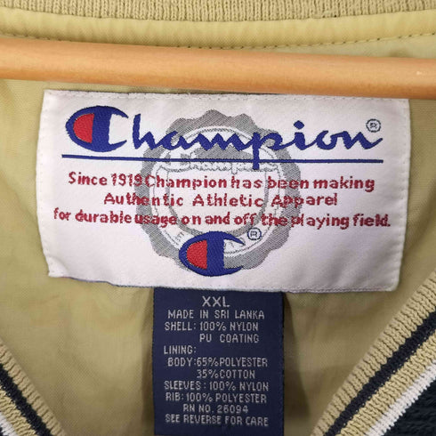 チャンピオン Champion 90S スクリプトロゴ Vネック ナイロンプルオーバー ピステ メンズ JPN:XXL