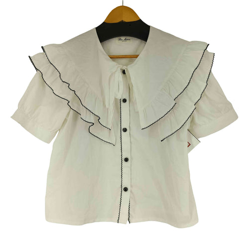 S/S フリルブラウス レディース