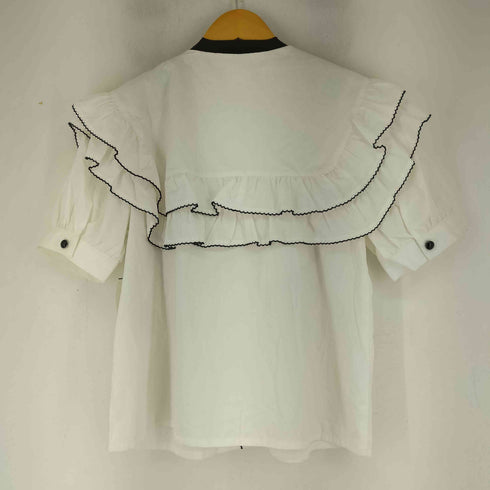S/S フリルブラウス レディース