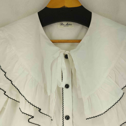 S/S フリルブラウス レディース