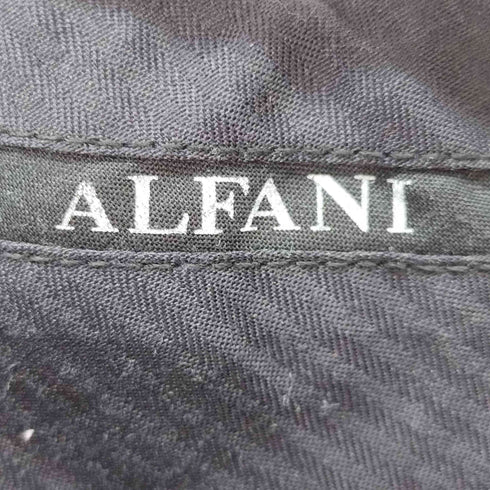 アルファニ ALFANI チョークストライプ ワイドテーパード スラックス メンズ 34