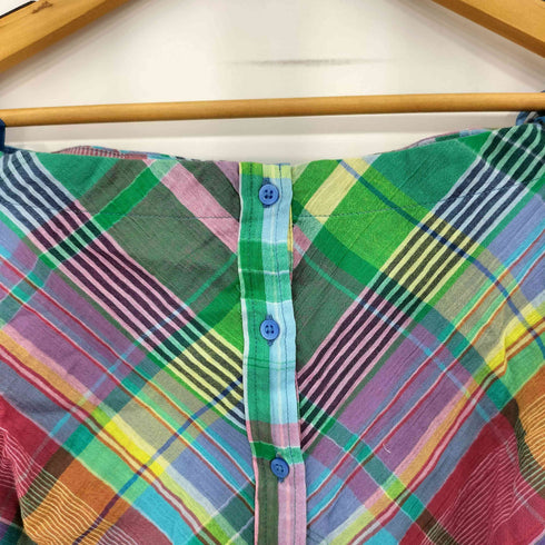 ローレンラルフローレン LAUREN RALPH LAUREN マドラスチェック柄 ドレスワンピース レディース 2
