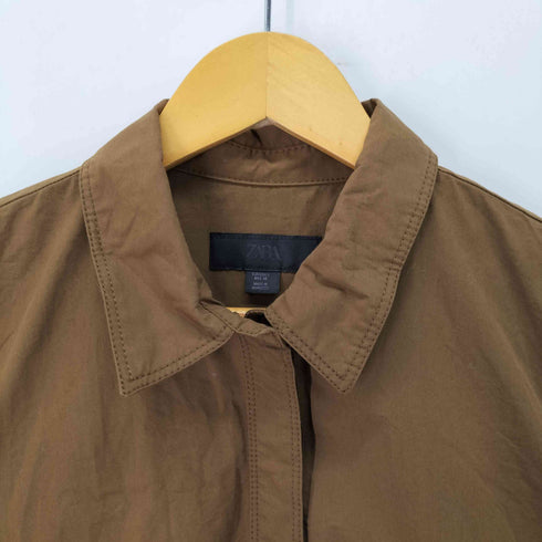ザラ ZARA ZW COLLECTION ZW COLLECTION POPLIN SHIRT DRESS ポプリンシャツワンピース レディース import:L