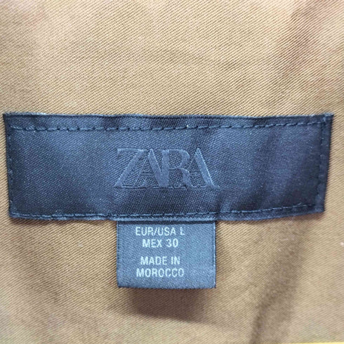 ザラ ZARA ZW COLLECTION ZW COLLECTION POPLIN SHIRT DRESS ポプリンシャツワンピース レディース import:L