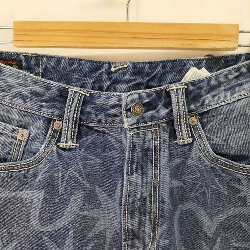 エヴィス EVISU WASHED 5P AOP RELAX FIT / オールオーバーウォッシュドプリント リラックスフィット ジーンズ メンズ JPN:M