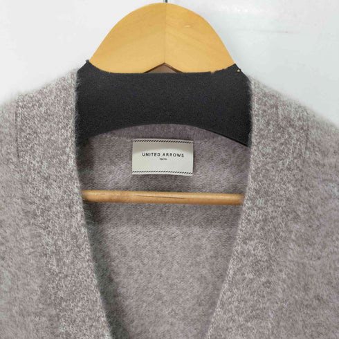 ユナイテッドアローズ UNITED ARROWS フォックスカシミヤ スパンコール ミドル カーディガン レディース