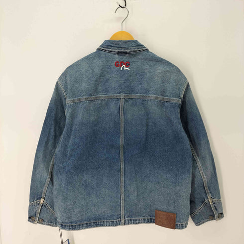 エヴィス EVISU WASHED CHORE JACKET / 刺繍 リラックスフィット デニムジャケット メンズ JPN:M