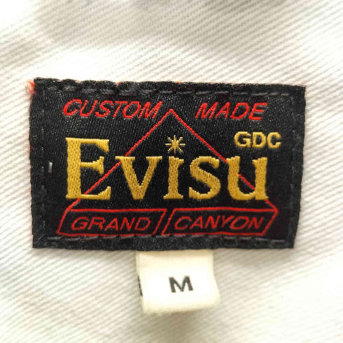 エヴィス EVISU WASHED CHORE JACKET / 刺繍 リラックスフィット デニムジャケット メンズ JPN:M