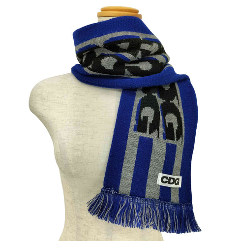 シーディージーコムデギャルソン CDG COMME des GARCONS KNIT STOLE アクリルストール フリンジマフラー メンズ
