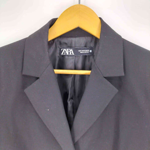 ザラ ZARA クロップド テーラード ジャケット レディース import:M