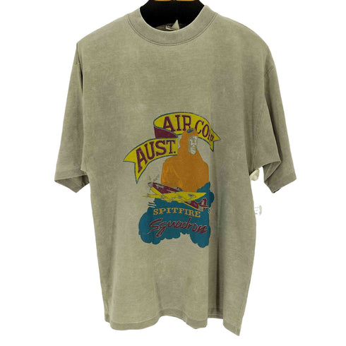 90s ミリタリープリントクルーネックS/S Tシャツ メンズ