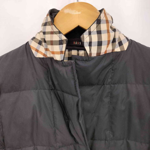 ダックス DAKS 裏地チェック柄 中綿ジャケット レディース 38