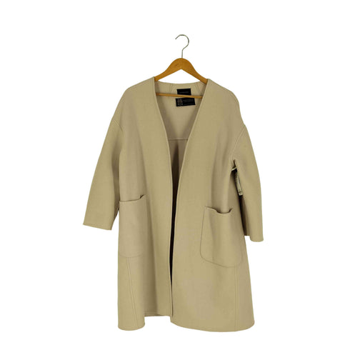 グリーンレーベルリラクシング GREEN LABEL RELAXING MANTECO ノーカラーウールコート レディース