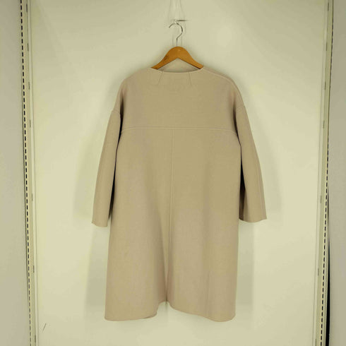 グリーンレーベルリラクシング GREEN LABEL RELAXING MANTECO ノーカラーウールコート レディース