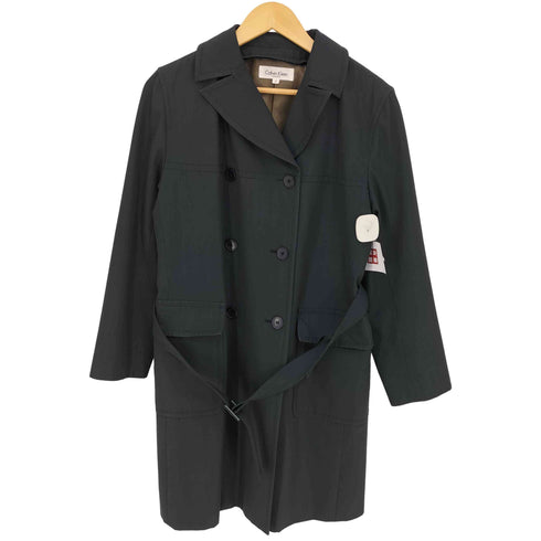 カルバンクライン CALVIN KLEIN coats ウール ベルト付き ダブルブレスト 3B トレンチコート レディース JPN:9号