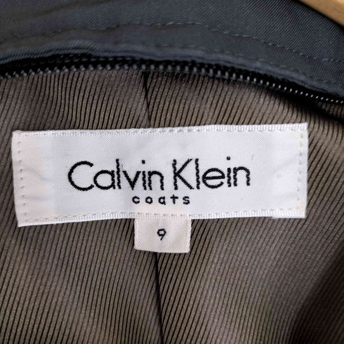 カルバンクライン CALVIN KLEIN coats ウール ベルト付き ダブルブレスト 3B トレンチコート レディース JPN:9号