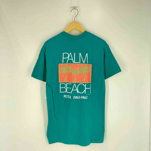 ヘインズ Hanes 90S USA製 クルーネック ヤシの木 ビーチ Tシャツ メンズ import:M
