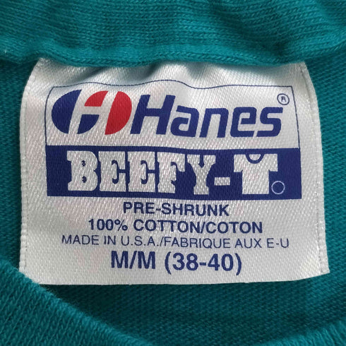 ヘインズ Hanes 90S USA製 クルーネック ヤシの木 ビーチ Tシャツ メンズ import:M