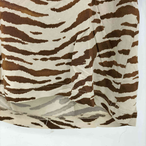 TRISTANO ONOFRI ゼブラ柄 ストレッチ クルーネックTシャツ レディース 40