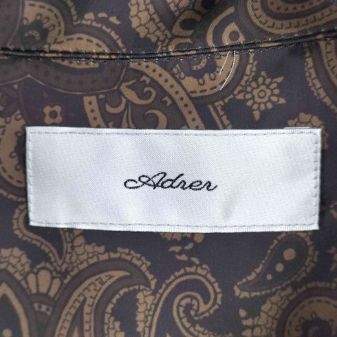 アドラー ADRER extra quality polysatin open collar shirt メンズ JPN:L