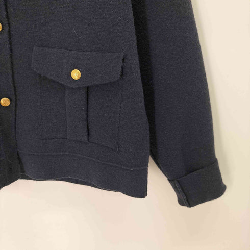 ザラ ZARA ゴールドボタンニットカーディガン レディース import:L