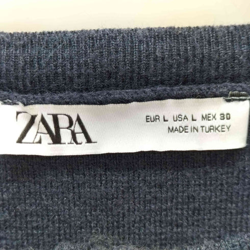 ザラ ZARA ゴールドボタンニットカーディガン レディース import:L
