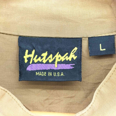 HUTSPAH USA製 比翼 レーヨン L/S シャツ メンズ import:L