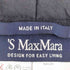 エスマックスマーラ S Max Mara ナイロン混 ウール センタープレス ワイドスラックス レディース 36