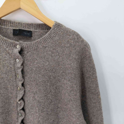 ザラ ZARA フリルトリム ニットカーディガン レディース import:L