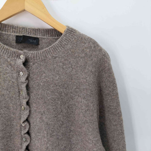 ザラ ZARA フリルトリム ニットカーディガン レディース import:L