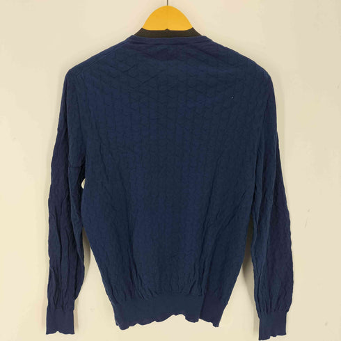 グランサッソ Gran Sasso イタリア製 FRESH COTTON Vネック編みセーター メンズ JPN:48