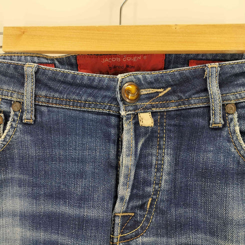 ヤコブコーエン JACOB COHEN Tailored Jeans ハラコパッチ ハンドメイド テーラード ジーンズ メンズ US:30-31