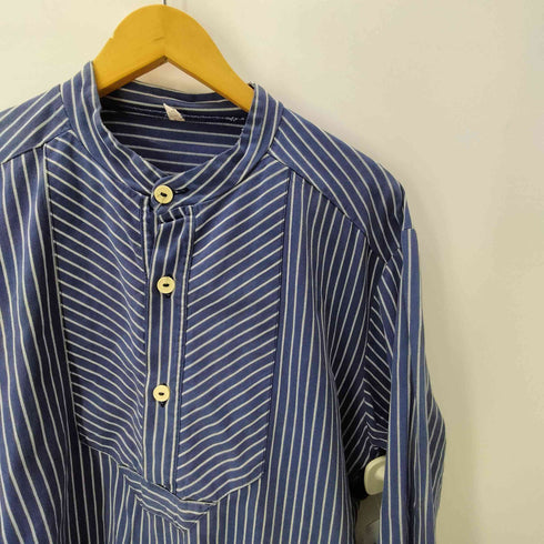 German Fisherman Shirt ストライプ フィッシャーマン ストライプ プルオーバー シャツ メンズ 52