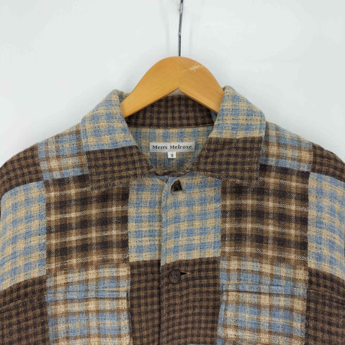 メンズメルローズ MENS MELROSE 両フラップ パッチワークシャツ メンズ JPN:3